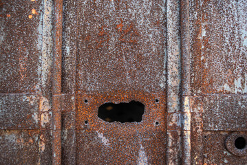Dark worn rusty metal texture background.
