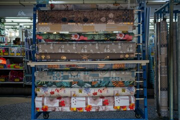 Colorful wrapping paper on display for sale in Singapore.