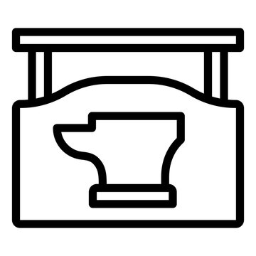 recommend clip art: Blacksmith workshop Sign icon