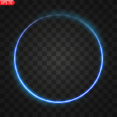 Vector round frame. Shining circle banner. Isolated. Vector illustration, eps 10.