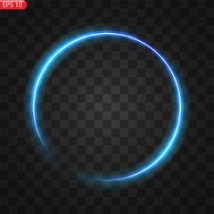 Vector round frame. Shining circle banner. Isolated. Vector illustration, eps 10.