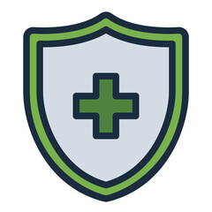 Hygiene with shield icon