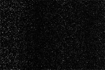 Mesmerizing close-up of thick falling snowflakes, Isolated on black background, creating a serene winter wonderland.