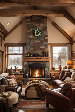interior of a living room 
