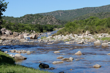 Rio de las sierras de Córdoba, Argentina.