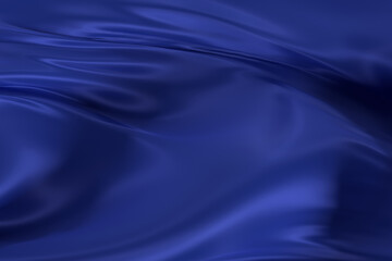 Beautiful blue 3D plain cloth with wrinkles
 - obrazy, fototapety, plakaty