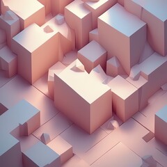 pink cubes with a white background, 3d rendering, computer digital drawing. pink cubes with a white background, 3d rendering, computer digital drawing. abstract pink cubes background 3d illustration