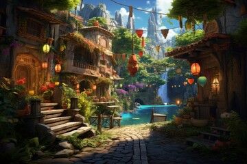 Dreamcatcher Chronicles: Hyper-Realistic 8K Village