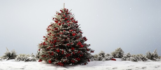 Isolated Christmas tree