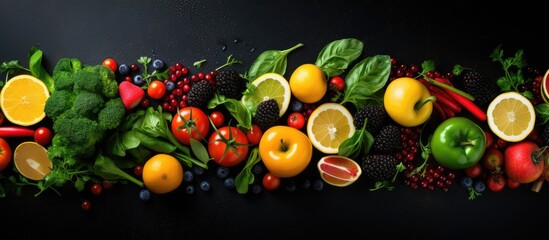 Healthy food organic fresh ingredients for simple delicious vegetarian meals rich in vitamins vibrant and visually appealing