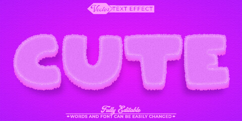 Pink Cute Monster Editable Text Effect Template