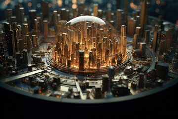 Petri Dish Marvel: Hyper-Realistic 8K Microcity Teeming with Life
