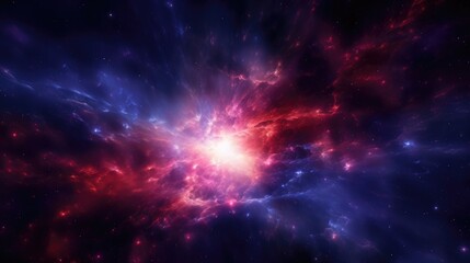 A breathtaking image unveils the aweinspiring phenomenon of cosmic rays, transforming the cosmological canvas into a vivid spectacle of sapphire shades and fiery crimson, as streams Mod3f