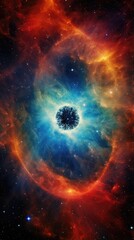 A celestial kaleidoscope comes alive in this image, as a planetary nebula presents a breathtaking display of vibrant hues and intricate patterns. Mod3f