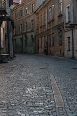 city centre and ancient old street of Lublin city, Poland - obrazy, fototapety, plakaty