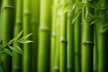 Bamboo background or backdrop with selective focus and copy space for text
