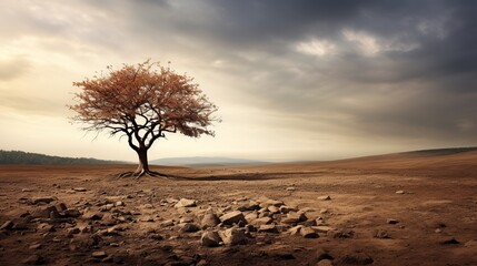 Lone Tree's Silent Sorrow: Embracing Nature's Melancholy