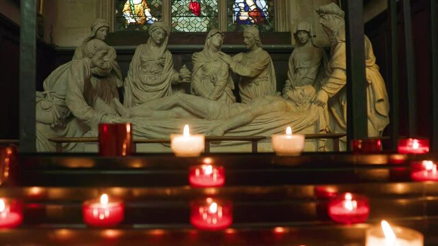 Paris church St. Etienne Du Mont interior