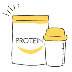 プロテインのイラスト
