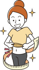 ダイエットに成功する女性