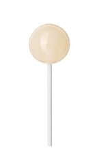 Tasty lollipop isolated on white. Confectionery product