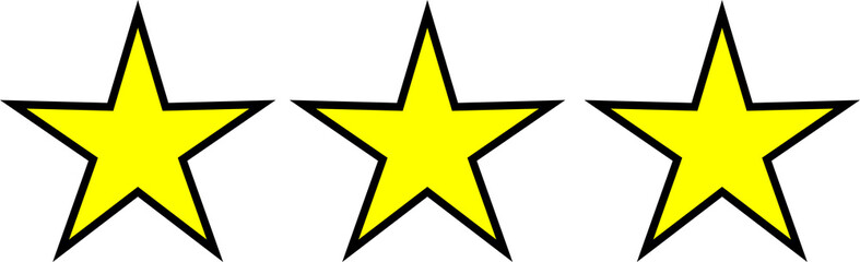 Star icon. Vector yellow isolated
