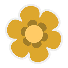 Flower Cartoon Sticker