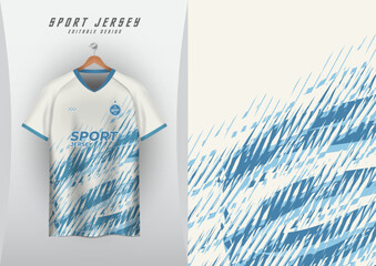 Backgrounds for sports jersey, soccer jerseys, running jerseys, racing jerseys, overlapping stripes, blue and white