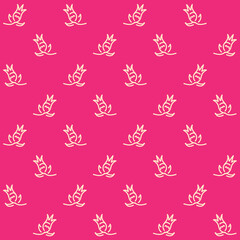 Abstract Flower Vector Seamless Pattern