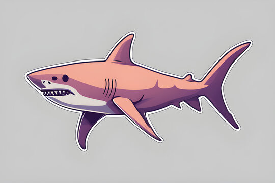 shark - vector logo/icon illustration mascot