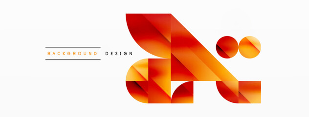 Vector background. Minimalist geometric backdrop adorned with circles and shapes. Abstract art inviting creativity for digital designs, presentations, website banners, social media posts