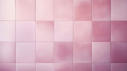 Generative AI : Pink tile wall chequered background bathroom floor texture. Ceramic wall and floor tiles mosaic background - obrazy, fototapety, plakaty