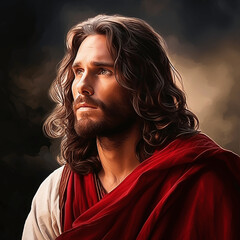 Portrait of Jesus. christianity.