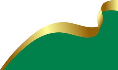 Gold Wavy Banner