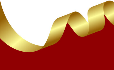 Gold Wavy Banner