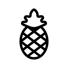 Pineapple Icon Vector Symbol Design Illustration