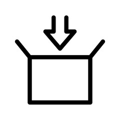 Packing Icon Vector Symbol Design Illustration