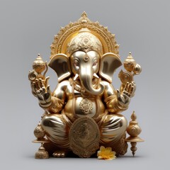 Fototapeta na wymiar Ganesh an important image during Diwali. Generative AI.