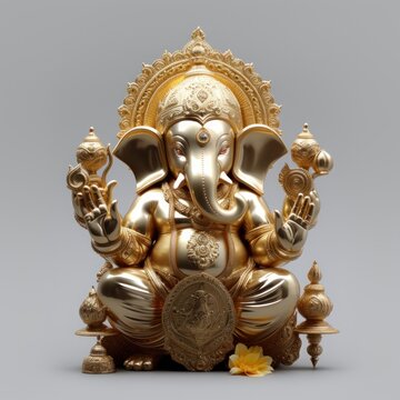 Ganesh an important image during Diwali. Generative AI.