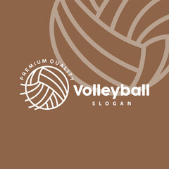 Volleyball Logo, Sport Simple Design, Illustration Template Vector