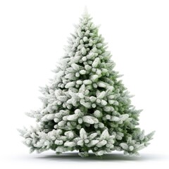 White Christmas Tree - A Beautiful Decorative Tree for Christmas Celebration in Winter Holiday