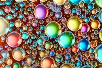 colorful glass beads generated by AI technology
