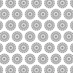 Digital png illustration of black pattern of repeated shapes on transparent background