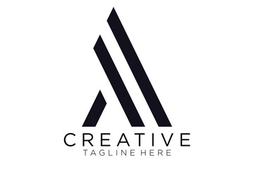 letter A logo vector design, icon, minimalist, modern logo simple