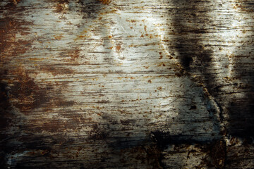 Old metal gray background with corrosion and rust. Abstract rusty steel texture.