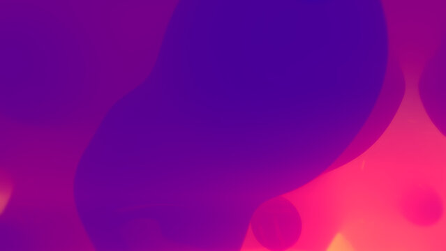 rose and orange glowing disco dance slime mild elements - abstract 3D illustration