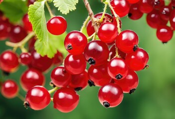 red currant cluster hanging from a branch