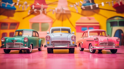 Toy cars, colorful, retro, vintage, play, children, collectible, miniature, wheels, classic, design, nostalgia