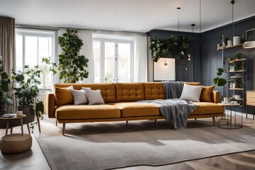a Scandinavian-style sofa bed for multifunctional living spaces