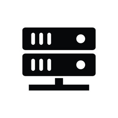 Network server storage vector icon